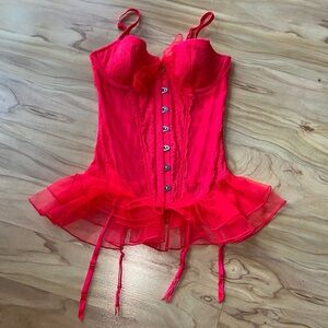 Victoria’s Secret Corset w/ Removable Garter Clips